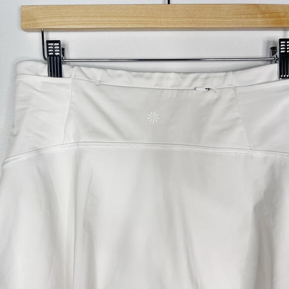 Athleta XSmall XS White Match Point Skort Tennis Run Golf Internal Shorts Pocket - Picture 8 of 12